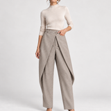 Taupe ballonbroek met overslag – foto 3