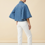 Oversized jeans blouse