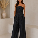 Denim  Zwarte Vintage Wassing Jumpsuit