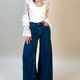Jeans full length palazzo
