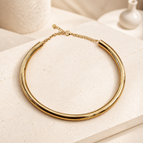 Goudkleurige Statement Ketting- Brede Halsketting