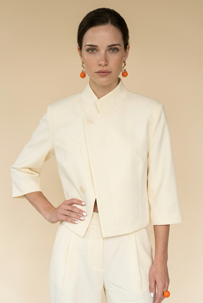 Ivory Elegance Blazer