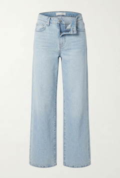 Licht Blauw Wide Leg, High Waist Jeans