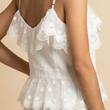 Romantische Off-White Top