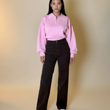 Chocolade kleur jeans