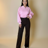 Chocolade kleur jeans