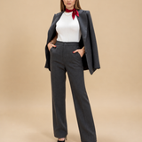 Grijs pantalonpak – blazer en pantalon