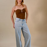 Full Length, wide, Pantalon light Jeans
