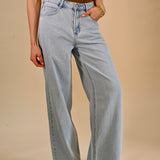 Full Length, wide, Pantalon light Jeans