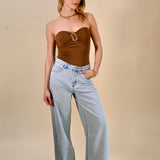 Full Length, wide, Pantalon light Jeans