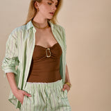 Lichtgroene frisse zomer set