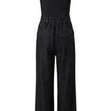 Denim  Zwarte Vintage Wassing Jumpsuit
