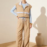 Dames Set met Cropped Gilet & Cargo Broek
