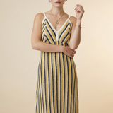 Gestreepte Maxi Jurk