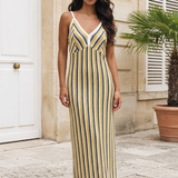 Gestreepte Maxi Jurk