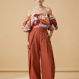 Terracotta Wide Leg Pantalon