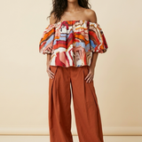 Terracotta Wide Leg Pantalon