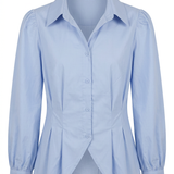 Getailleerd Blouse met Pofmouwen