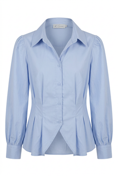 Getailleerd Blouse met Pofmouwen