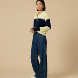 Sweater with a sporty look