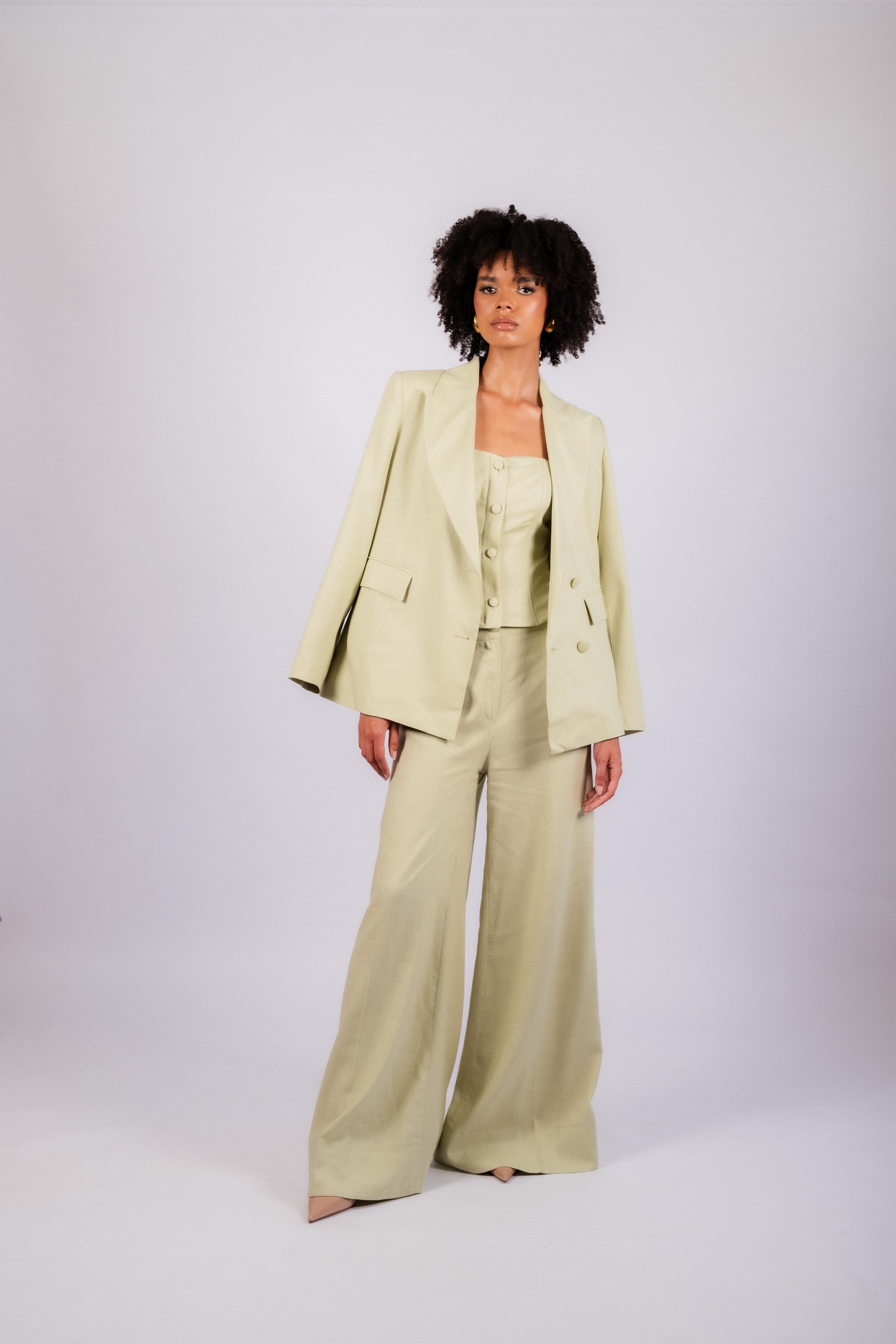 Monaco set met blazer, corset en pantalon