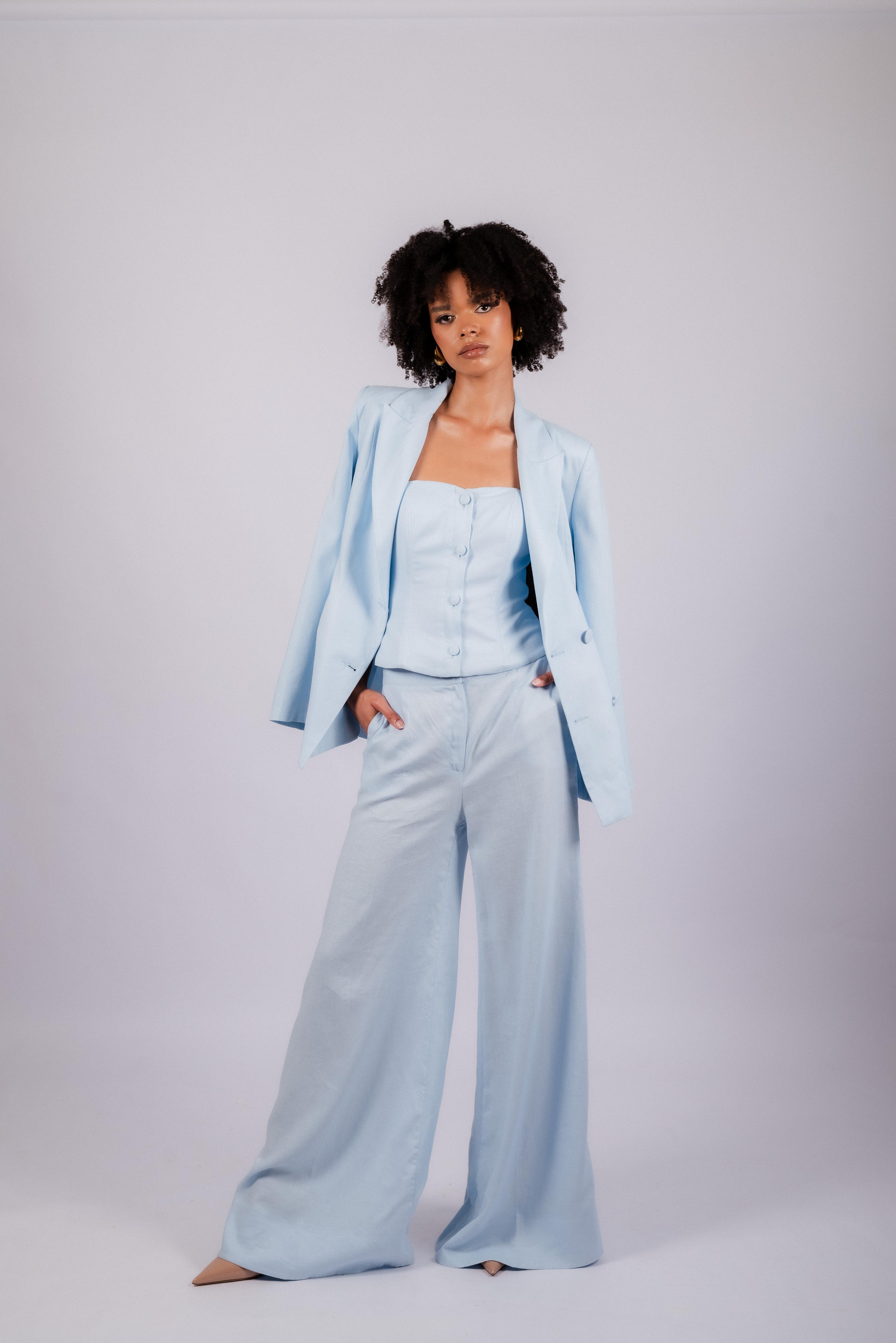 Monaco set met blazer, corset en pantalon