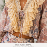 Bohemian Romance Set - Lange Rok en Top in Bloemen Motief